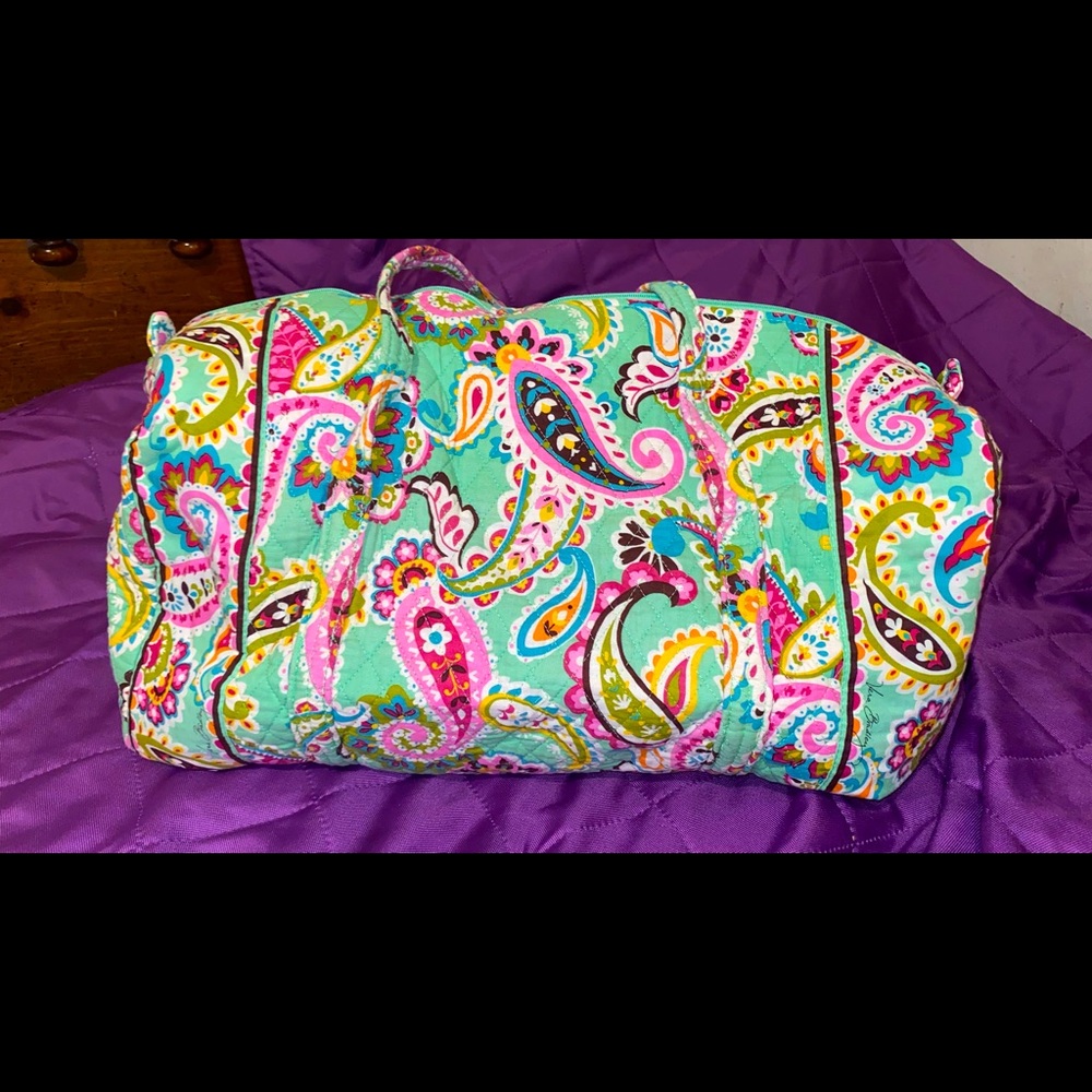 Vera Bradley Large Duffel in Tutti Frutti with Pink Interior